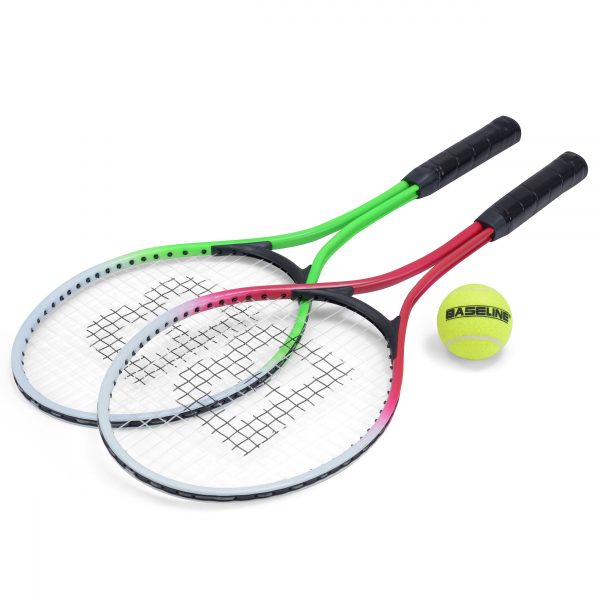 Baseline Junior 2 Player Tennis Rackets Set - Image 2
