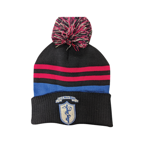 Naas GAA Bobble Hat - Navy/Pink