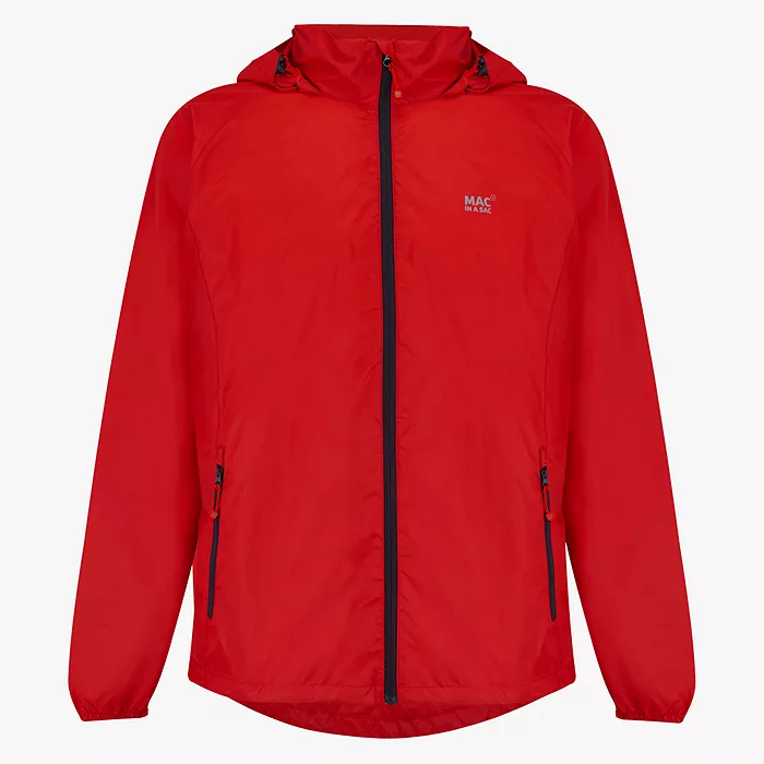 Mac In A Sac Origin 2 Adult Waterproof Rain Jacket - Red