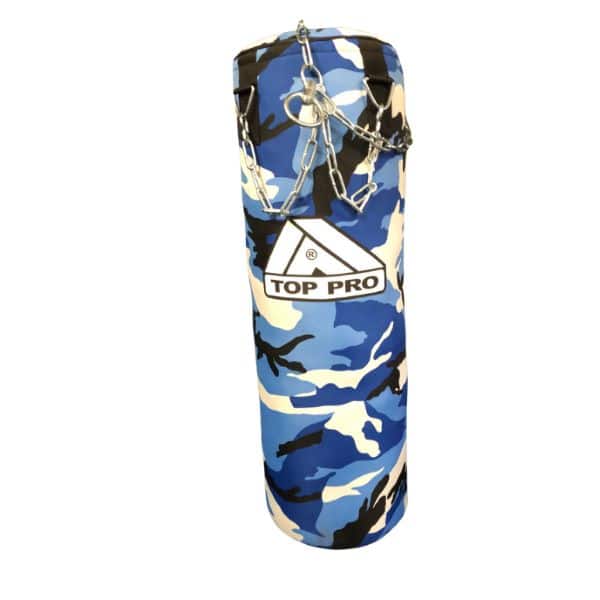 TOP PRO 3 FOOT CAMOUFLAGE BLUE PUNCH BAG