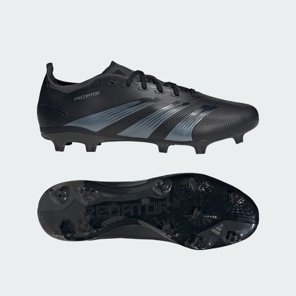adidas Predator League FG Football Boots - Black/Carbon - Image 4