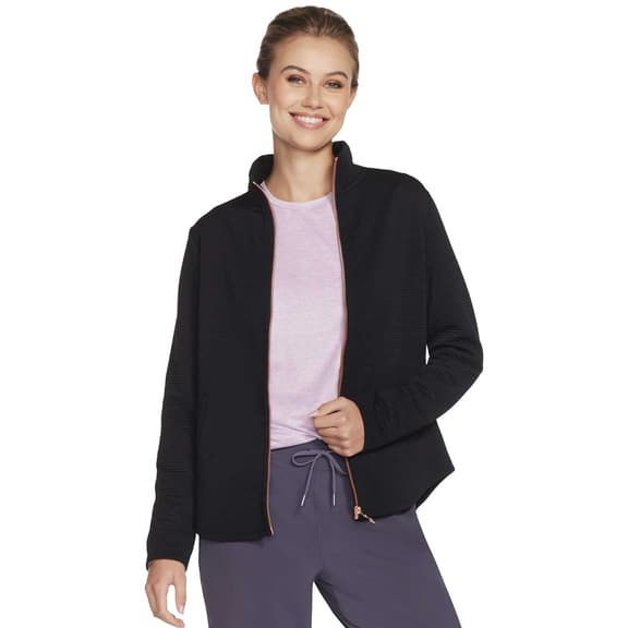Skechers Ladies Hoodless GO Walk Everywhere Jacket - Black